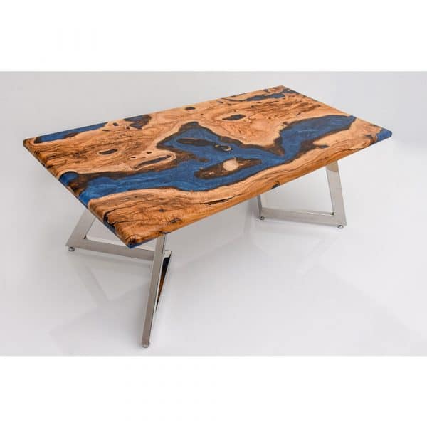 Epoxy Table Blue Natural Design - 1455
