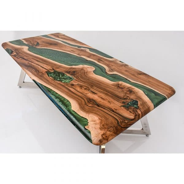 Epoxy Table Natural Green Design - 1450