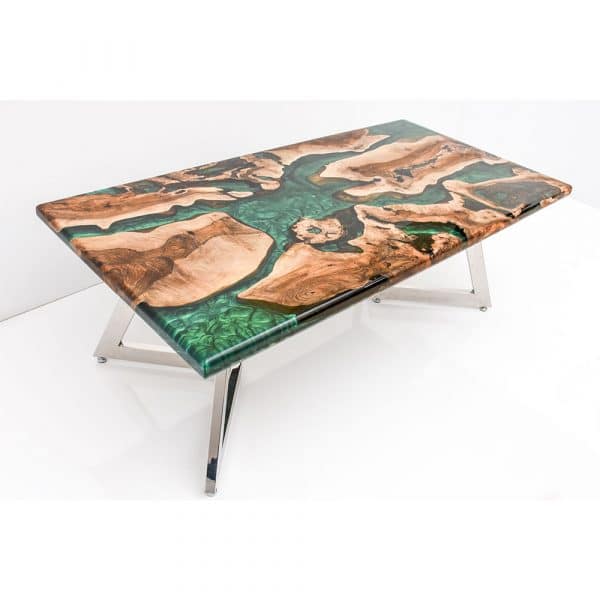 Epoxy Table Natural Green Design - 1456