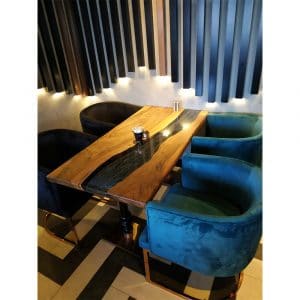Epoxy Table Grey Design ( North Cafe ) -1129